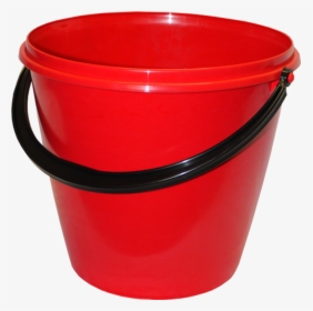Red Plastic Bucket Png Image - Transparent Transparent Background Bucket, Png Download, Free Download