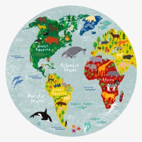 World Map Round Picture "  Class= - Round Map Of World, HD Png Download, Free Download