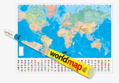 Com/shop/world Map English Rolled - Illustration, HD Png Download, Free Download