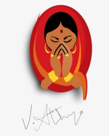 Indian Women Big Image - Illustration, HD Png Download, Free Download