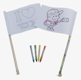Doodle Flag Handwaver - Cartoon, HD Png Download, Free Download