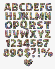 Colored Pencil Font, HD Png Download, Free Download