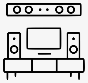 Tv Flat Screen Home Theater Stereo Multimedia - Flat-panel Display, HD Png Download, Free Download