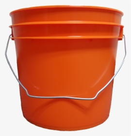 Plastic Bucket Png Image File - Orange Bucket, Transparent Png, Free Download