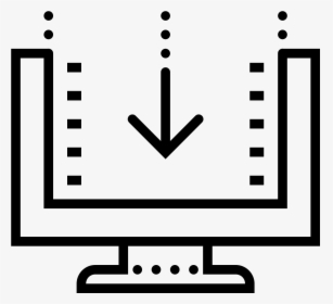 It"s A Logo Of A Flat Screen Tv In The Background, HD Png Download, Free Download