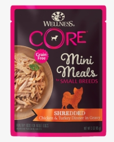 Wellness Core Small Breed Mini Meals Shredded Chicken, HD Png Download, Free Download
