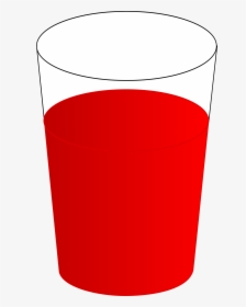 Glass Of Water Clipart Png - Cup Of Red Water, Transparent Png, Free Download