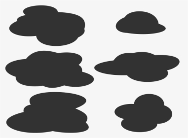 Clouds Clipart Creepy - Black Clouds Vector Png, Transparent Png, Free Download