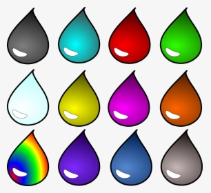 Different Colored Water Droplets, HD Png Download, Free Download