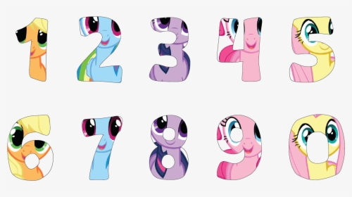 My Little Pony Alaphabet My Little Pony Numbers - Little Pony Number Png, Transparent Png, Free Download