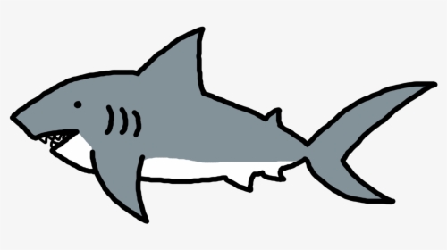 Shark Clip Art Black And Whit - Shark Clipart, HD Png Download, Free Download
