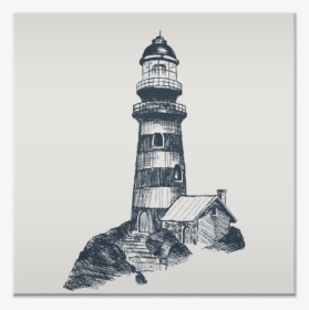 Azulejo Farol De Allyson Hissashina - Lighthouse, HD Png Download, Free Download