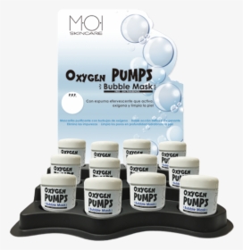 Expositor 12uds Mascarilla Oxygen Pumps Bubble Mask - Graphics, HD Png Download, Free Download