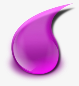 Drop, Lilac, Slime, Glossy, Water, Tear, Red, Droplet - Purple Water Drop Clipart, HD Png Download, Free Download