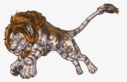 Tiger Transparent Lion Clip Art - Caricatura De Houston Leones, HD Png Download, Free Download
