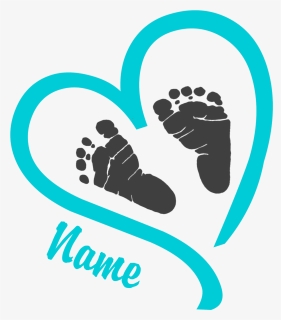 Heart Baby Feet Svg, HD Png Download, Free Download