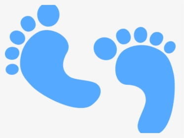 Light Blue Clipart Blue Baby Foot - Transparent Background Baby Clip Art, HD Png Download, Free Download