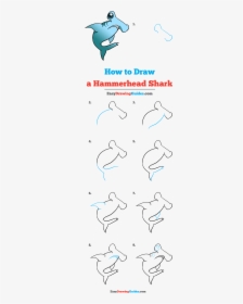 How To Draw Hammerhead Shark - Hammerhead Shark Drawing Easy, HD Png Download, Free Download
