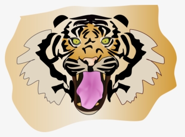 Head,big Cats,roar - Download Logo Harimau Sumatera, HD Png Download, Free Download