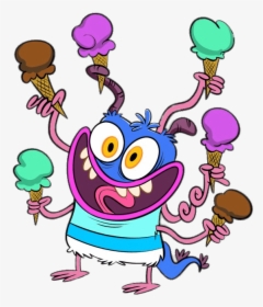 Bunsen The Monster Having Ice Cream - Ytv Bunsen Is A Beast, HD Png Download, Free Download