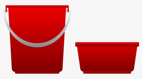 Bucket Free To Use Png - Red Bucket Clipart, Transparent Png, Free Download