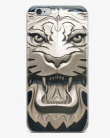 Silver Tiger Iphone Mockup Case On Phone Default Iphone - Smartphone, HD Png Download, Free Download