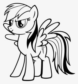My Little Pony Rainbow Dash Coloring Pages - Rainbow Dash Coloring Pages Printable, HD Png Download, Free Download