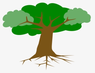Clip Art Openclipart Vector Graphics Tree Root - Tree Clipart With Roots, HD Png Download, Free Download