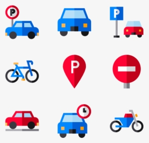 Icons Free Vector Parking - Transparent Car Parking Icon Png, Png Download, Free Download