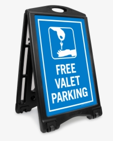 Free Valet Parking Sidewalk Sign - No Parking Sign Portable, HD Png Download, Free Download
