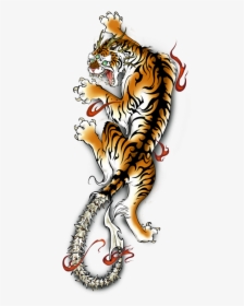 Tatuaje De Tigre Png Images Png Images - Tiger Traditional Chinese Tattoo, Transparent Png, Free Download