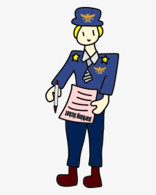 Free Police Parking Ticket And Vector Image Clipart - Police Officer, HD Png Download, Free Download