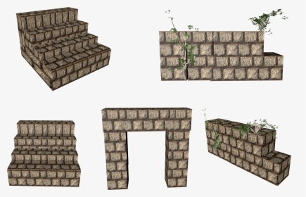 Medieval Stone Wall Set, Transparent, Wall, Stone,, HD Png Download, Free Download