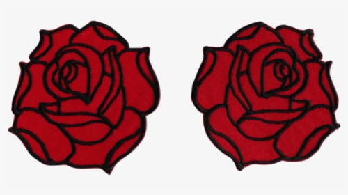 Double Rose Shoulder Patch Set - Garden Roses, HD Png Download, Free Download