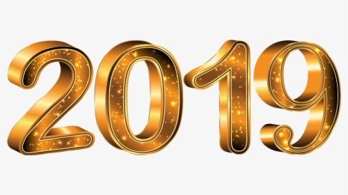 Transparent 2016 New Years Clipart - Happy New Year 2019 Gold Png, Png Download, Free Download