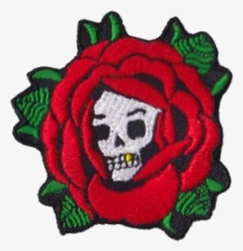 Rose Skull Patch - Illustration, HD Png Download, Free Download