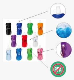 Waterbag - Flex Bottles With Carabiner, HD Png Download, Free Download