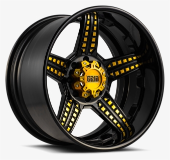 Black And Gold Off Road Rims, HD Png Download, Free Download