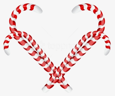 Free Png Candy Cane Christmas Ornament Png - Christmas Heart Png, Transparent Png, Free Download