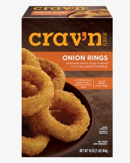Crav’n Flavor Onion Rings Appetizer Packaging - Frozen Artificial Onion Rings, HD Png Download, Free Download