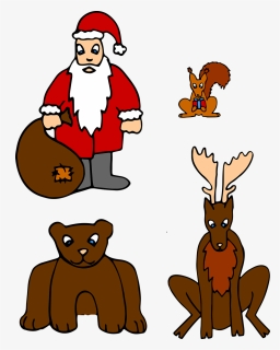 Winter Christmas Santa Claus Free Photo - Cartoon, HD Png Download, Free Download
