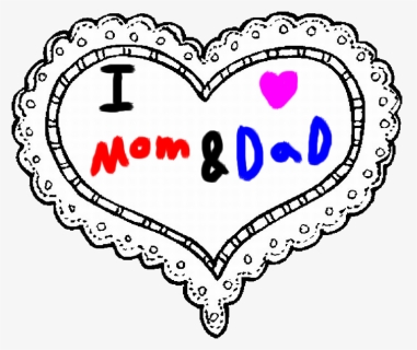Mom And By Roxaspikachu - Valentines Day Hearts Coloring Pages, HD Png Download, Free Download