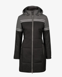 Black Winter Jacket For Women Free Png Image - Hoodie, Transparent Png, Free Download