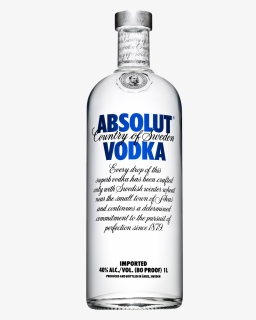 Vodka Bottle Png - Absolut Vodka Png Hd, Transparent Png, Free Download