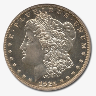 Picture Of 1921 Morgan Silver Dollar - Morgan Silver Dollar, HD Png Download, Free Download