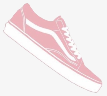 pink vans transparent