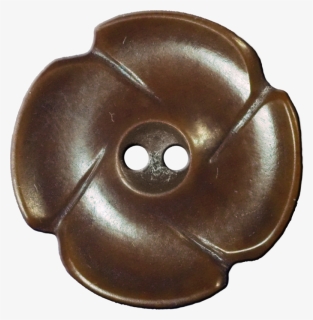 Flower Button With Four Petals, Brown - Antique, HD Png Download, Free Download