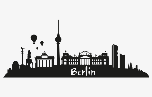 Skyline Fernsehturm Wall Decal Olympiastadion Berlin Berlin Silhouette Png Transparent Png Kindpng