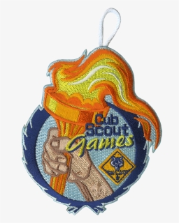 Cub Scout Games Torch Patch - Embroidery, HD Png Download, Free Download