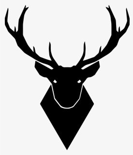 Transparent Elk Head , Png Download - Deer Face Clipart Black And White, Png Download, Free Download